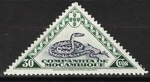 Mozambique (Kompanie) 1937 - Mi 206 - YT 183 - Fauna : Schlange - MH*