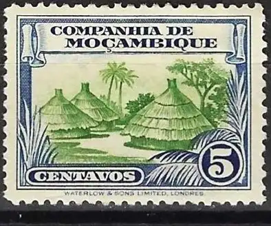Mozambique (Kompanie) 1937 - Mi 202 - YT 179 - Einheimische Hütten - MH*