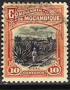 Mozambique (Kompanie) 1918 - Mi 123 - YT 128 - Sisalplantage - MH* (gezähnt 12½)