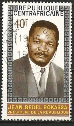 Zentralafrikanisch 1970 - Mi 220 - YT 133 - Präsident Jean Bedel Bokassa