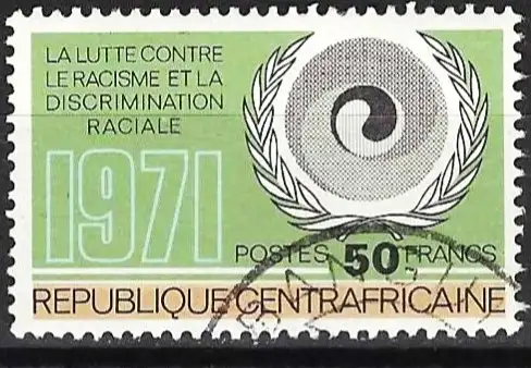 Zentralafrikanisch Rep. 1971 - Mi 256 - YT 157 - Kampf gegen Rassismus