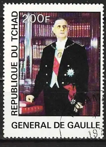 Tschad 1977 - Mi 787 - YT 328 - General De Gaulle