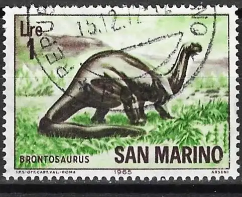 San Marino 1965 - Mi 871 - YT 645 - Dinosaurier : Brontosaurus