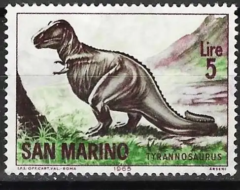 San Marino 1965 - Mi 875 - YT 649 - Dinosaurier : Brachiosaurus - MNG