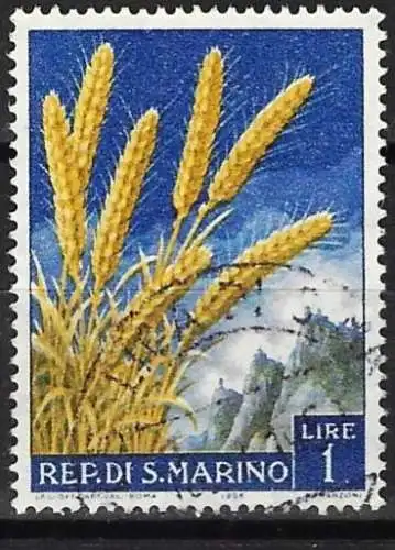 San Marino 1958 - Mi 594 - YT 449 - Getreide : Weizen