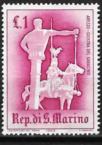 San Marino 1963 - Mi 764 - YT 587 - Turniere und Wettkämpfe
