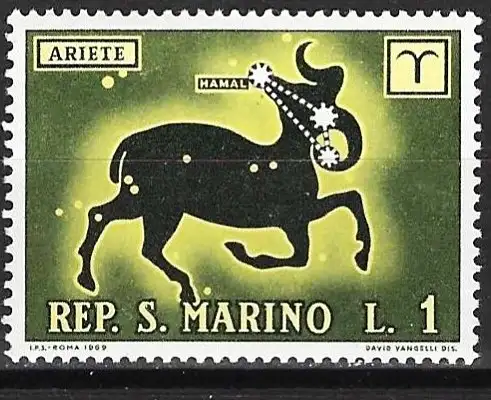 San Marino 1970 - Mi 942 - YT 749 - Sternzeichen : Widder - MNH**