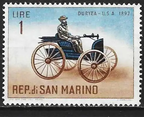 San Marino 1962 - Mi 704 - YT 527 - Alte Auto Duryea - MNH**