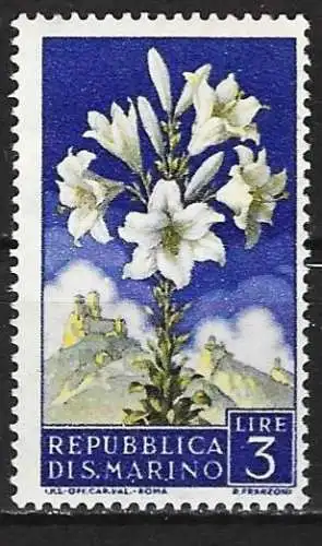 San Marino 1957 - Mi 569 - YT 429 - Blumen : Lilien - MNH**