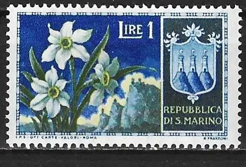 San Marino 1953 - Mi 503 - YT 374 - Blumen : Narzissen - MNH**