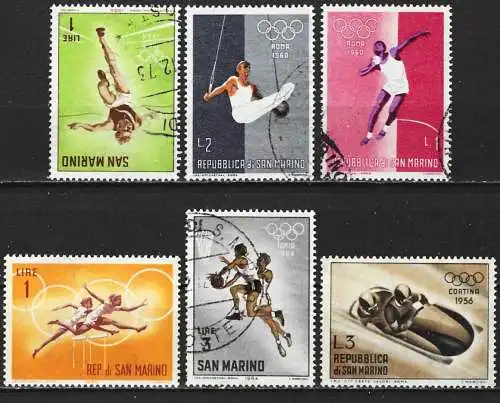 San Marino 1950/60 - Olympische Spiele