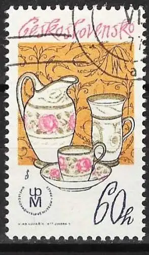 Tschechoslowakei 1977 - Mi 2384 - YT 2220 - Tschechoslowakisches Porzellan