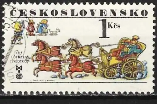 Tschechoslowakei 1977 - Mi 2393 - YT 2229 - Kutsche und Pferde