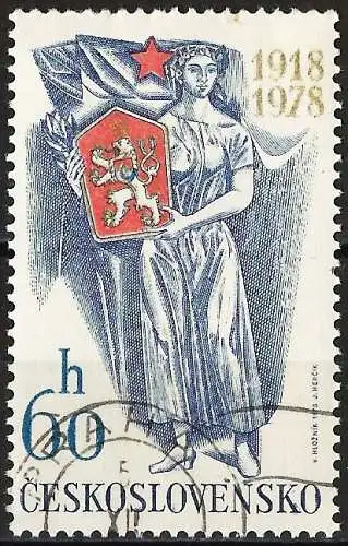 Tschechoslowakei 1978 - Mi 2475 - YT 2304 - 60. Jahrestag der Unabhängigkeit