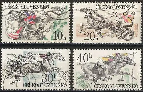 Tschechoslowakei 1978 - Mi 2469/72 - YT 2297/2300 - Pferdesport