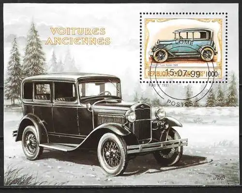 Togo 1999 - Mi BL 443 - YT BF 328G - Altes Auto : Ford A ” Tudor Sedan ”