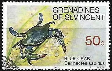 St.-Vincent-Grenadinen 1977 - Mi 120 - YT 107 - Blaue Krabbe