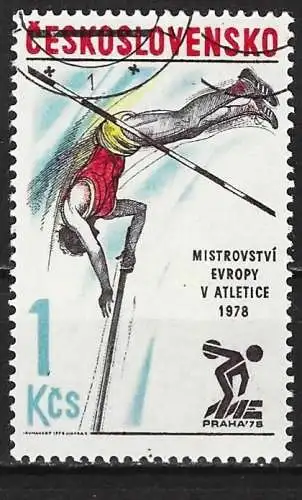 Tschechoslowakei 1978 - Mi 2438 - YT 2269 - Sport : Stabhochsprung 