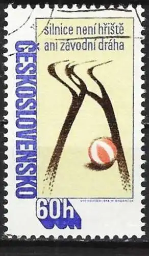 Tschechoslowakei 1978 - Mi 2432 - YT 2263 - Verkehrssicherheit