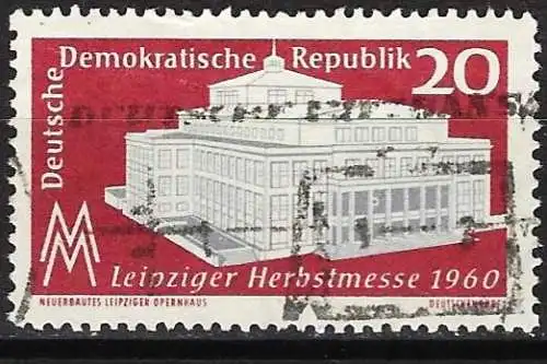Deutschland DDR 1960 - Mi 781 - YT 497 - Leipzig Opera