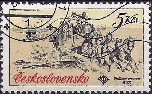 Tschechoslowakei 1981 - Mi 2601 - YT 2426 - Postkutsche