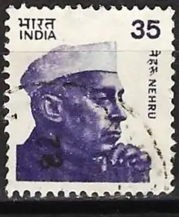 Indien 1980 - Mi 828 A- YT 625 - Jawaharlal Nehru( Gezack 14 ½ x 14 )