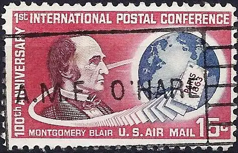USA  1963 - Mi 840 - YT Pa 62 - Montgomery Blair  ( Flugpost )