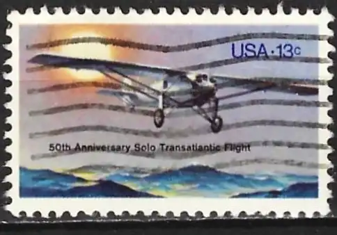 USA 1977 - Mi 1298 - YT 1159 - Flugzeug von Lindbergh ”Spirit of Saint Louis ”