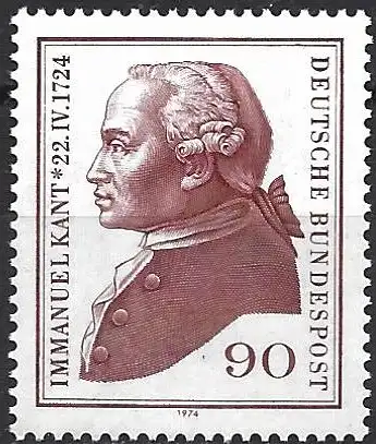 Deutschland BDR 1974 - Mi 806 - YT 655 - Immanuel Kant - MNH**