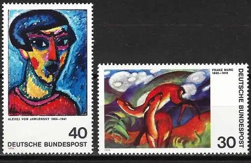 Deutschland BDR 1974 - Mi 798/99 - YT 647/48 - Gemälde - MNH**
