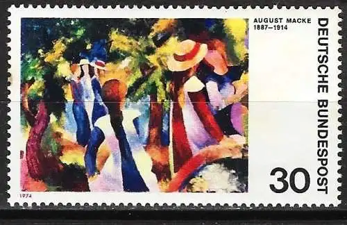 Deutschland BDR 1974 - Mi 816 - YT 665 - Gemälde von August Macke - MNH**