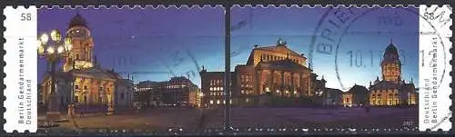 Deutschland BDR 2013 - Mi 2987/88 - YT 2806/07 - Die Gendarmenmarkt  ( Gezackt 11 )