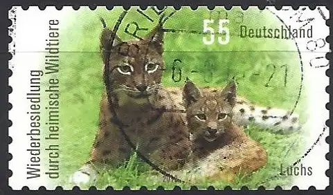 Deutschland BDR 2012 - Mi 2921 - YT 2747 - Fauna : Luchs ( Gezackt 10 )