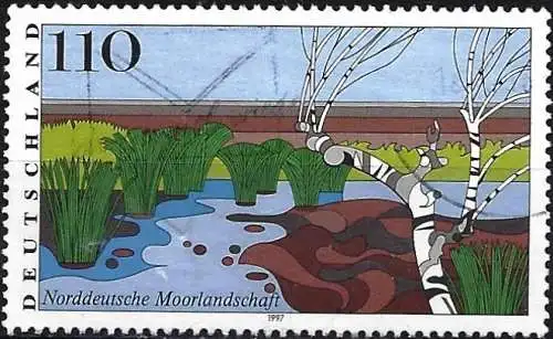 Deutschland BDR 1997 - Mi 1945 - YT 1777 - Moorlandschaft in Norddeutschland
