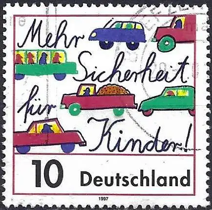 Deutschland BDR 1997 - Mi 1897 - YT 1729 - Verkehrssicherheit für Kinder