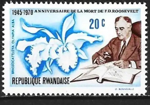 Ruanda 1970 - Mi 422 - YT 392 - Franklin Roosevelt - MNH**