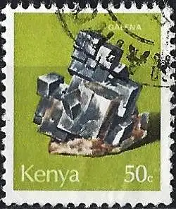 Kenia 1977 - Mi 98 - YT 97 - Mineralien : Galenit