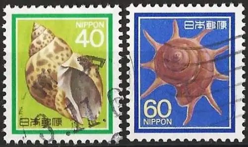 Japan 1988 - 1776A & 1677A - YT 1676/77 - Muscheln