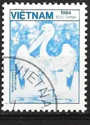 Vietnam 1984 - Mi 1535 - YT 560 - Vogel : Pelikan
