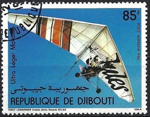 Dschibuti 1984 - Mi 395 - YT Pa 198 - Ultraleichtflugzeug ( ULM )