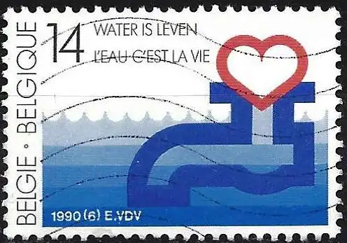 Belgien 1990 - Mi 2416 - YT 2364 - Das Wasserversorgungsunternehmen