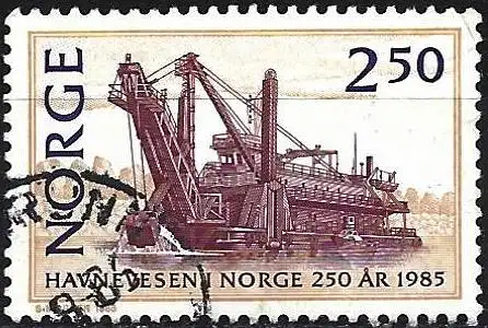 Norwegen 1985 - Mi 936 - YT 892 - Baggerboot