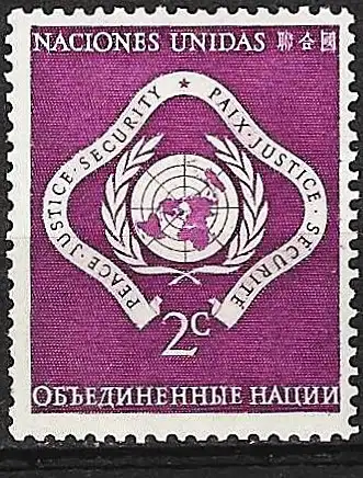 UNO - New York 1951 - Mi 3 - YT 3 - MNH**