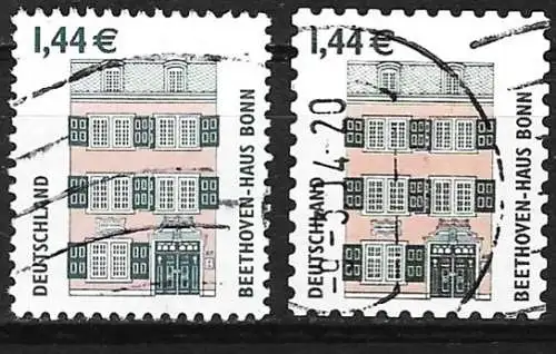 Deutschland BDR 2003 - Mi 2306 und 2348 - YT 2134 und  2135A -Haus von Beethoven