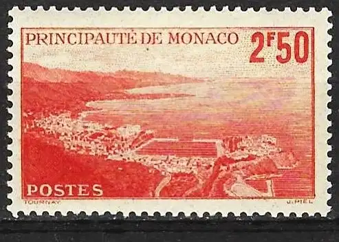 Monaco 1939 - Mi 182 - YT 179 - Bucht von Monte Carlo - MNH**
