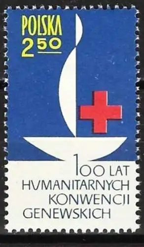 Polen 1963 - Mi 1392 - YT 1258 - 100 Jahre Rotes Kreuz - MNH**