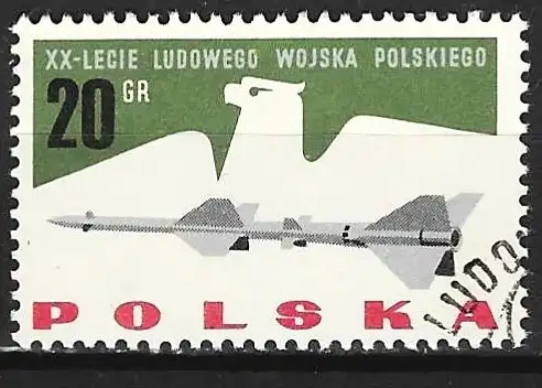 Polen 1963 - Mi 1425 - YT 1290 - Militärische Ausrüstung : Raketen