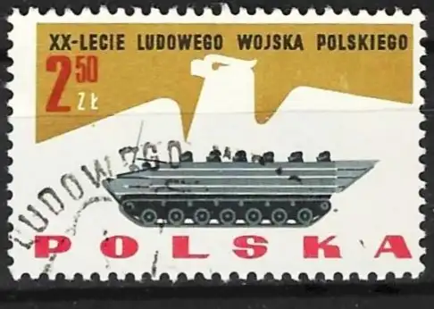 Polen 1963 - Mi 1431 - YT 1296 - Amphibisches Militärfahrzeug