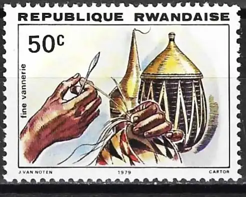 Ruanda 1979 - Mi 1002 - YT 895 - Handwerk: Korbflechten - MNH**
