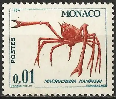 Monaco 1964 - Mi 773 - YT 537A - Krabbe - MNH**